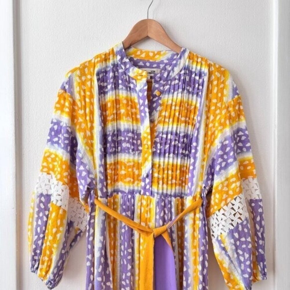 Diane Von Furstenberg Tessa Guipure Lace-Trimmed Printed Jacquard Maxi Dress - Picture 7 of 11